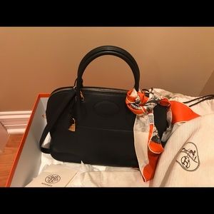 Hermes Bolide Handbag color noir